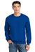 Gildan 12000/G120 Mens DryBlend Moisture Wicking Fleece Crewneck Sweatshirt Royal Blue Model Front