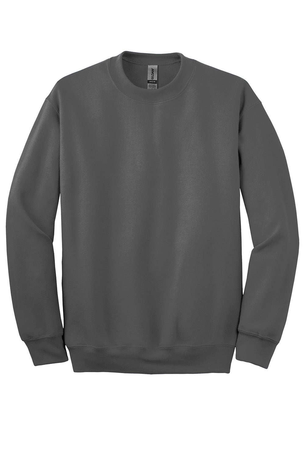 Gildan 12000/G120 Mens DryBlend Moisture Wicking Fleece Crewneck Sweatshirt Charcoal Grey Flat Front