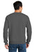 Gildan 12000/G120 Mens DryBlend Moisture Wicking Fleece Crewneck Sweatshirt Charcoal Grey Model Back