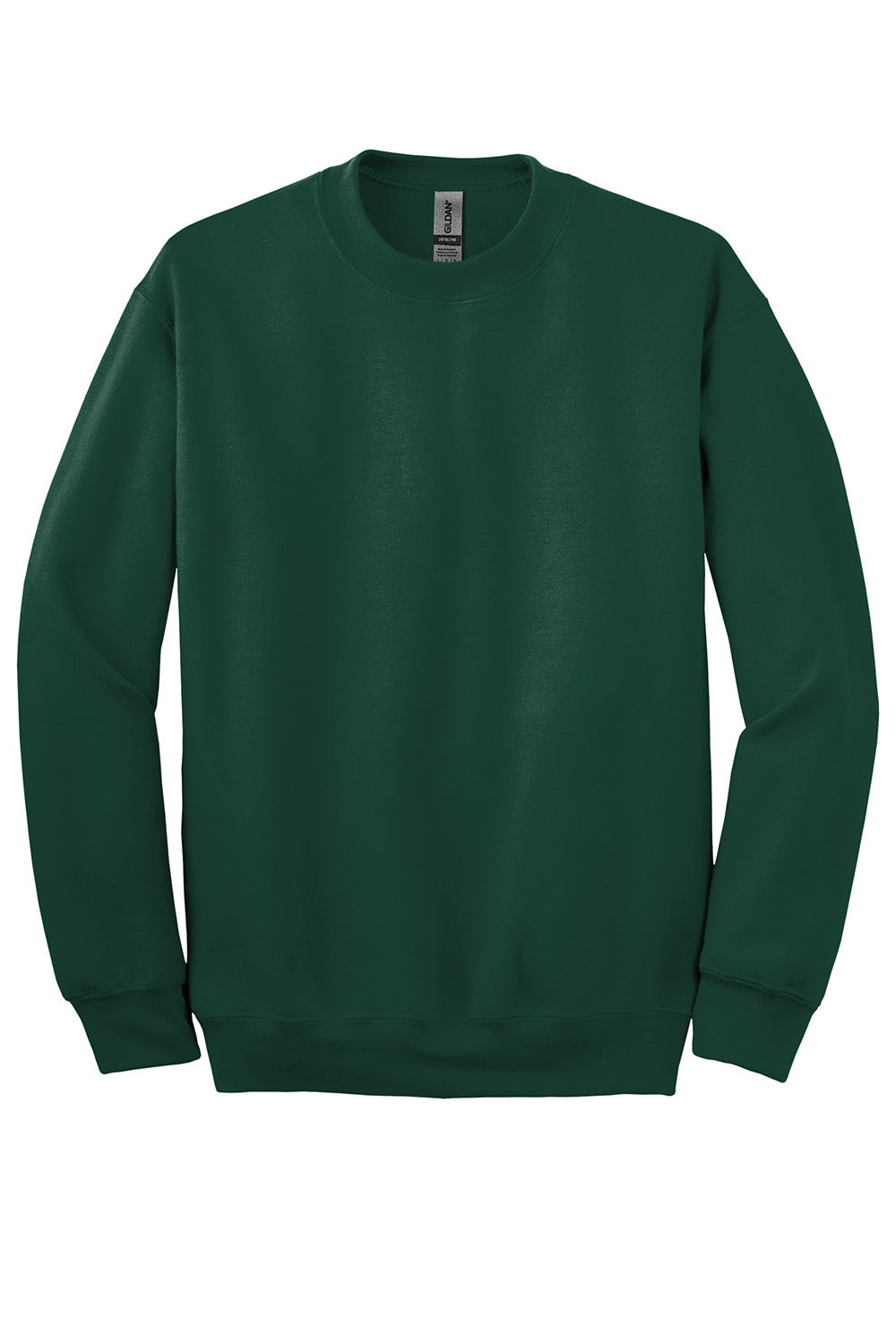 Gildan 12000/G120 Mens DryBlend Moisture Wicking Fleece Crewneck Sweatshirt Forest Green Flat Front