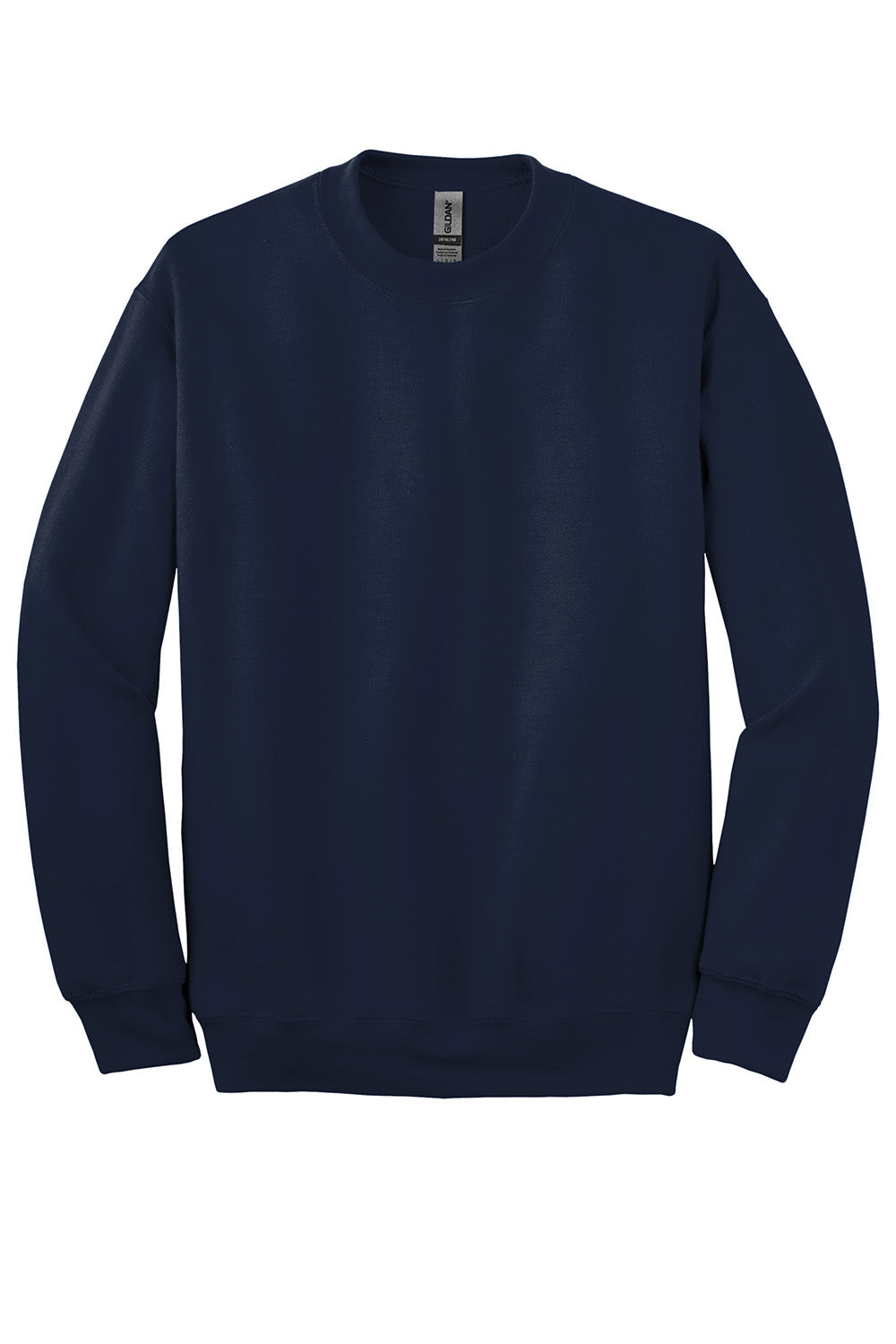 Gildan 12000/G120 Mens DryBlend Moisture Wicking Fleece Crewneck Sweatshirt Navy Blue Flat Front