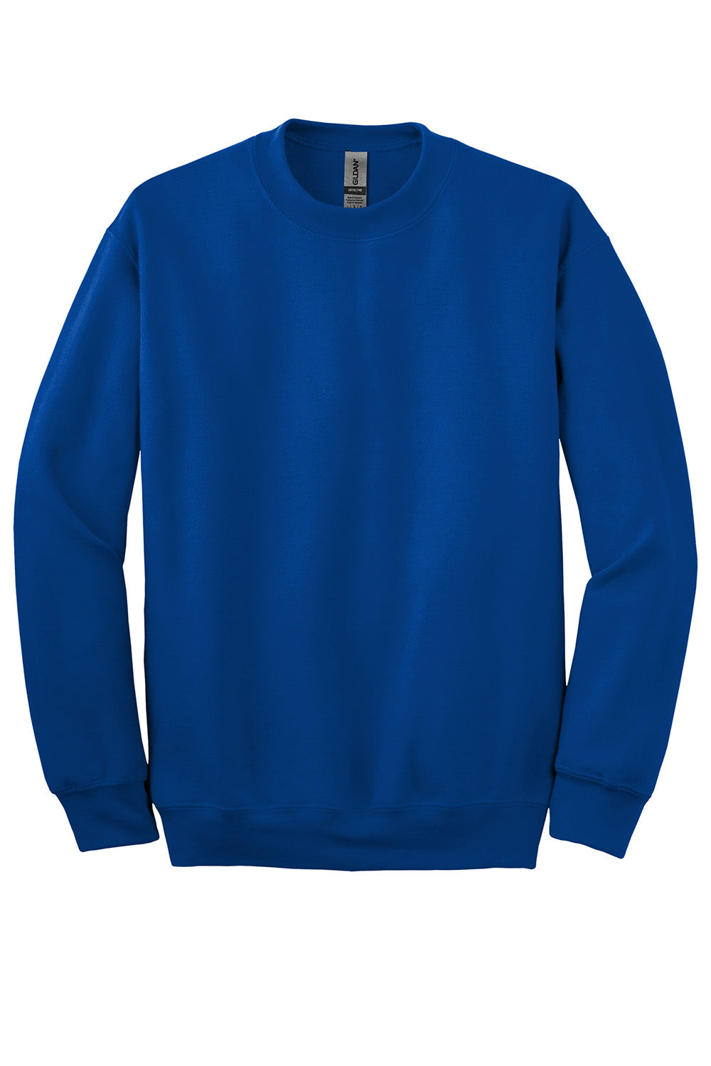 Gildan 12000/G120 Mens DryBlend Moisture Wicking Fleece Crewneck Sweatshirt Royal Blue Flat Front