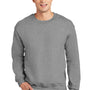 Gildan Mens DryBlend Moisture Wicking Fleece Crewneck Sweatshirt - Sport Grey