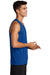 Sport-Tek ST356 Mens Competitor Moisture Wicking Tank Top True Royal Blue Model Side