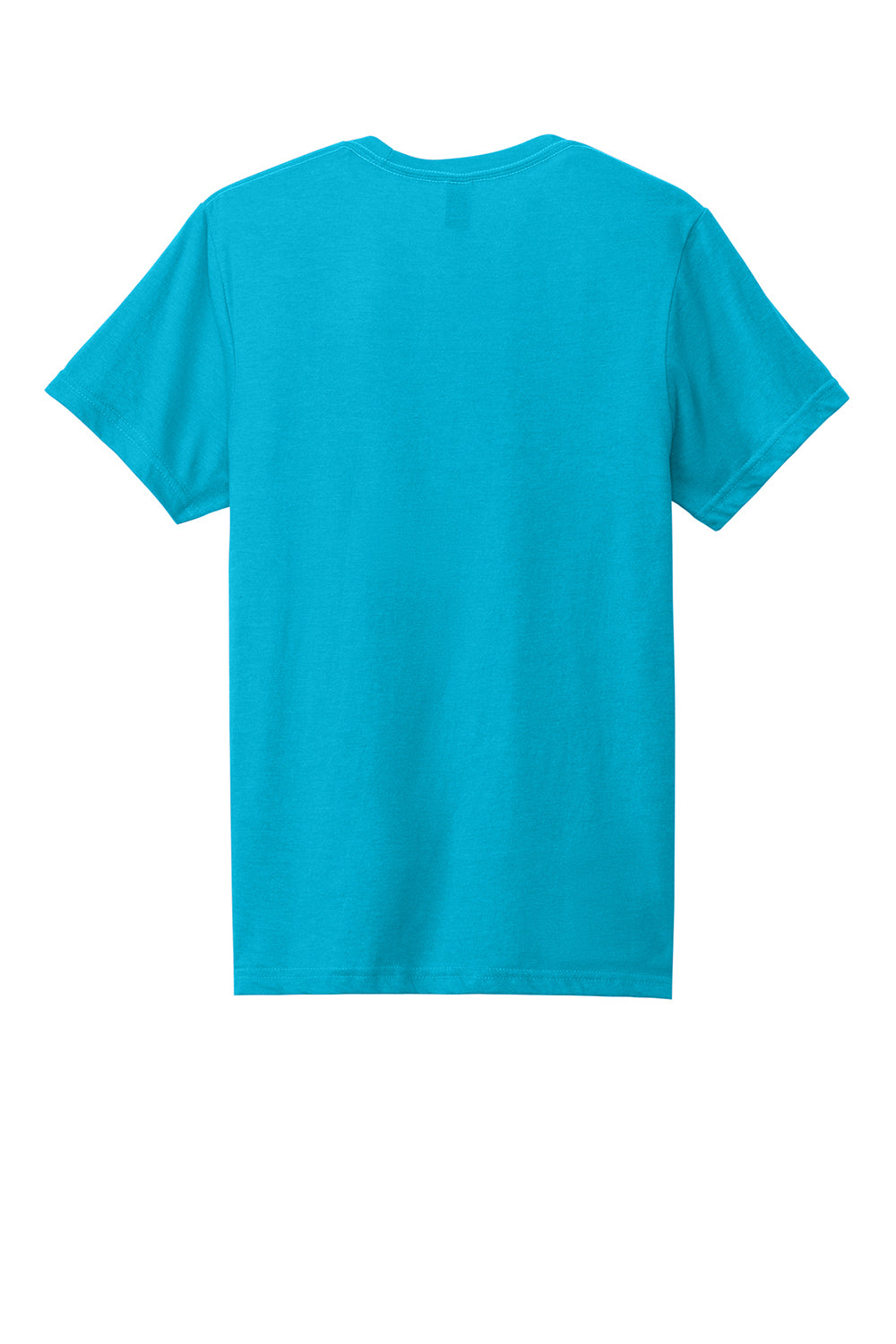 Gildan G670/67000 Mens Softstyle CVC Short Sleeve Crewneck T-Shirt Caribbean Blue Mist Flat Back