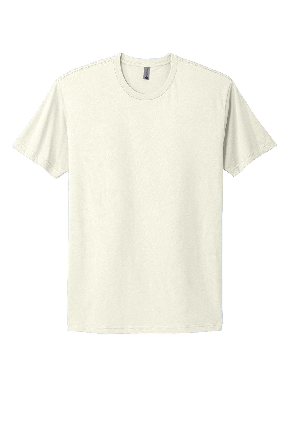 Next Level NL3600/3600 Mens Fine Jersey Short Sleeve Crewneck T-Shirt Natural Flat Front