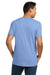 Next Level NL3600/3600 Mens Fine Jersey Short Sleeve Crewneck T-Shirt Peri Blue Model Back