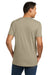 Next Level NL3600/3600 Mens Fine Jersey Short Sleeve Crewneck T-Shirt Tan Model Back