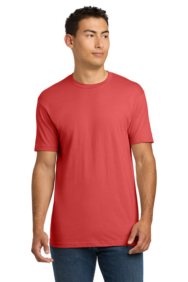 Next Level NL3600/3600 Mens Fine Jersey Short Sleeve Crewneck T-Shirt Watermelon Red Model Front