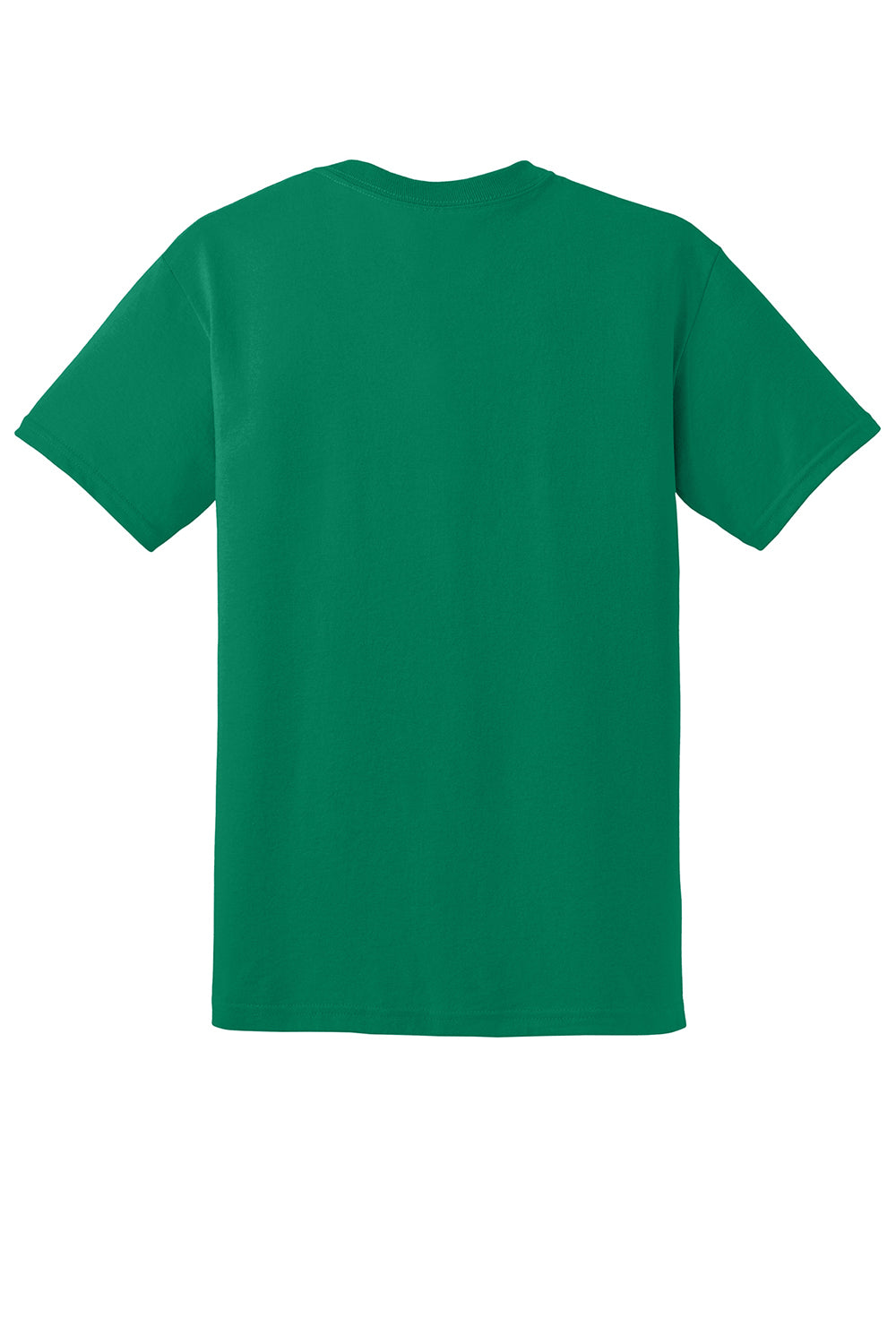 Gildan 8000/G800 Mens DryBlend Moisture Wicking Short Sleeve Crewneck T-Shirt Kelly Green Flat Back