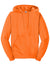 Jerzees 996M/996/996MR Mens NuBlend Pill Resistant Fleece Hooded Sweatshirt Hoodie w/ Pouch Pocket Safety Orange Flat Front