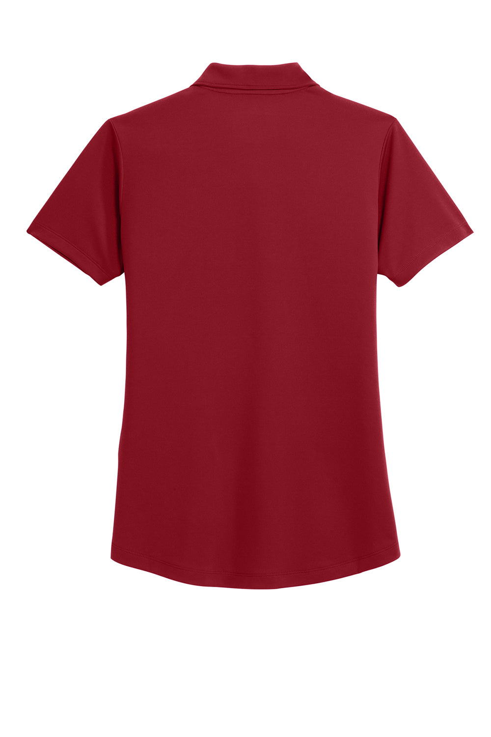 Port Authority LK864 Womens C-Free Performance Moisture Wicking Short Sleeve Polo Shirt Rich Red Flat Back