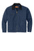 CornerStone J763/TLJ763 Mens Duck Cloth Full Zip Jacket Navy Blue Flat Front