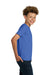 Gildan 2000B/G200B Youth Ultra Short Sleeve Crewneck T-Shirt Iris Blue Model Side