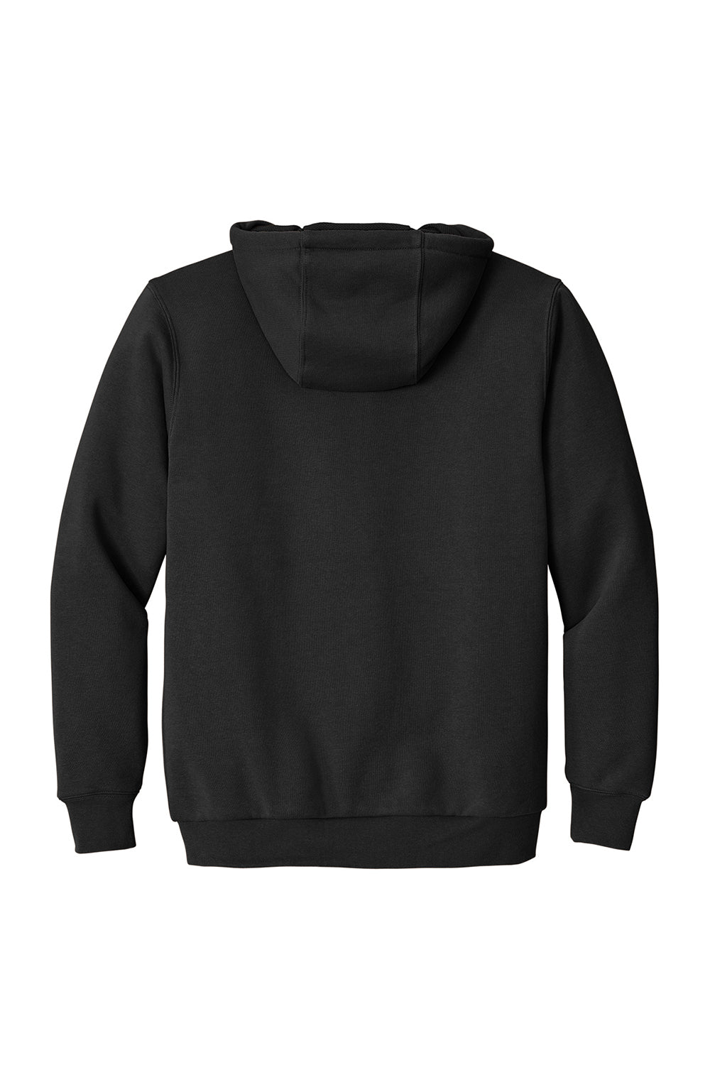 CornerStone CS620 Mens Full Zip Hooded Sweatshirt Hoodie Black Flat Back