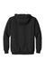 CornerStone CS620 Mens Full Zip Hooded Sweatshirt Hoodie Black Flat Back