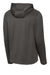 Sport-Tek F244 Mens Sport-Wick Moisture Wicking Fleece Hooded Sweatshirt Hoodie Iron Grey Flat Back