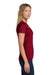 Gildan 64000L/G640L Womens Softstyle Short Sleeve Crewneck T-Shirt Antique Cherry Red Model Side