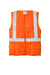 CornerStone CSV405 Mens ANSI 107 Class 2 Safety Full Zip Vest Safety Orange Flat Front