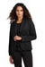 Mercer+Mettle MM3031 Womens Relaxed Knit Blazer Deep Black Model Front