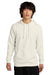 District DT7800 Mens Cloud Fleece Hooded Sweatshirt Hoodie Gardenia Model Front