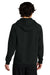 District DT7800 Mens Cloud Fleece Hooded Sweatshirt Hoodie Jet Black Model Back