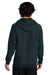 District DT7800 Mens Cloud Fleece Hooded Sweatshirt Hoodie New Navy Blue Model Back