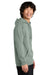 District DT7800 Mens Cloud Fleece Hooded Sweatshirt Hoodie Slate Green Model Side