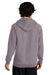 District DT7800 Mens Cloud Fleece Hooded Sweatshirt Hoodie Smoky Amethyst Model Back