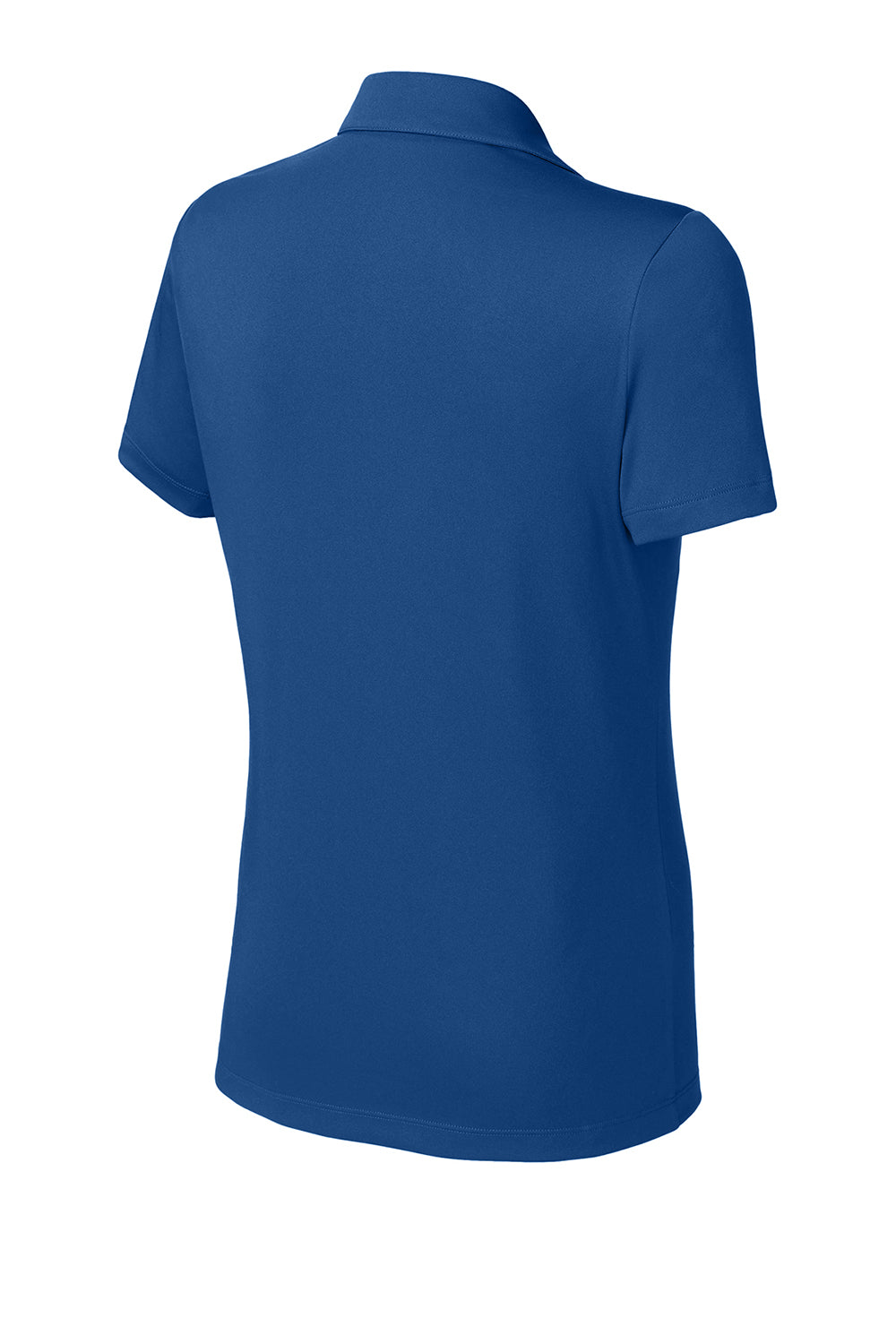 Sport-Tek LST104 Womens Competitor United Short Sleeve Polo Shirt Royal Blue/Gold Flat Back