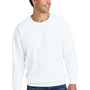 Comfort Colors Mens Garment Dyed Fleece Crewneck Sweatshirt - White