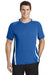 Sport-Tek ST351 Mens Competitor Moisture Wicking Short Sleeve Crewneck T-Shirt True Royal Blue/White Model Front