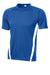 Sport-Tek ST351 Mens Competitor Moisture Wicking Short Sleeve Crewneck T-Shirt True Royal Blue/White Flat Front