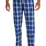 District Mens Flannel Plaid Lounge Pants - Deep Royal Blue