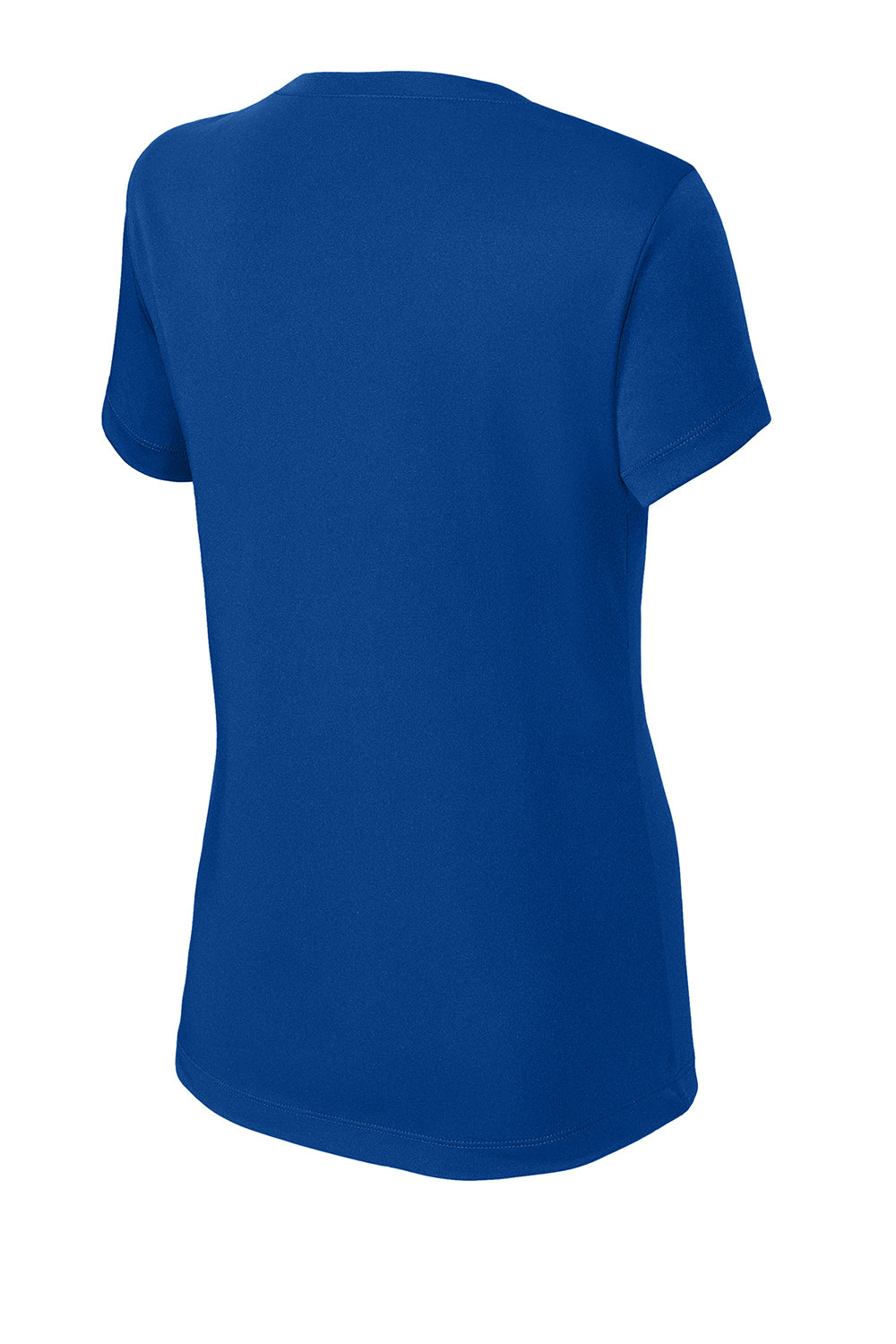 Sport-Tek LST353 Womens Competitor Moisture Wicking Short Sleeve V-Neck T-Shirt True Royal Blue Flat Back