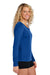 Sport-Tek LST353LS Womens Competitor Moisture Wicking Long Sleeve V-Neck T-Shirt True Royal Blue Model Side