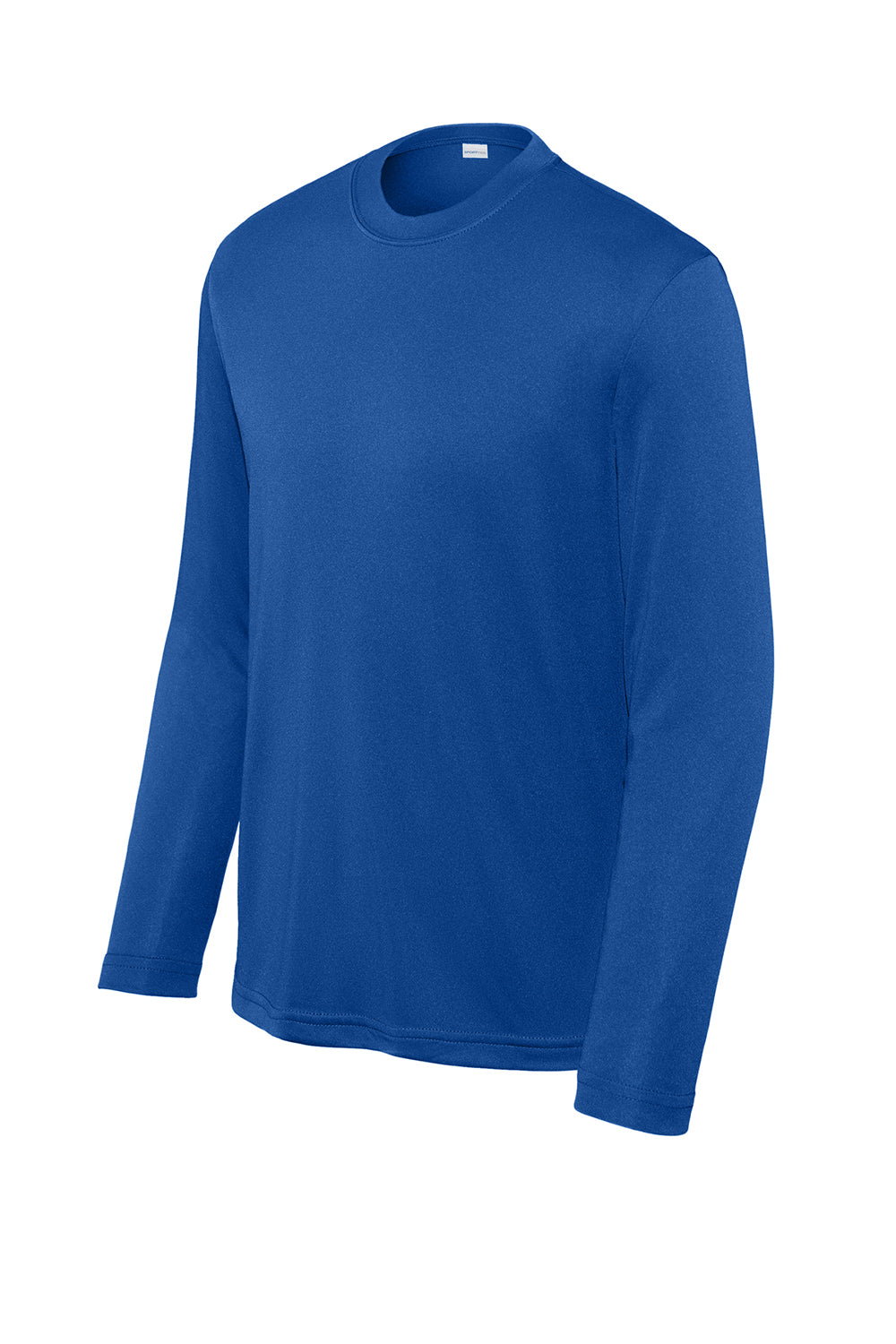 Sport-Tek YST350LS Youth Competitor Moisture Wicking Long Sleeve Crewneck T-Shirt True Royal Blue Flat Front