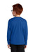 Sport-Tek YST350LS Youth Competitor Moisture Wicking Long Sleeve Crewneck T-Shirt True Royal Blue Model Back