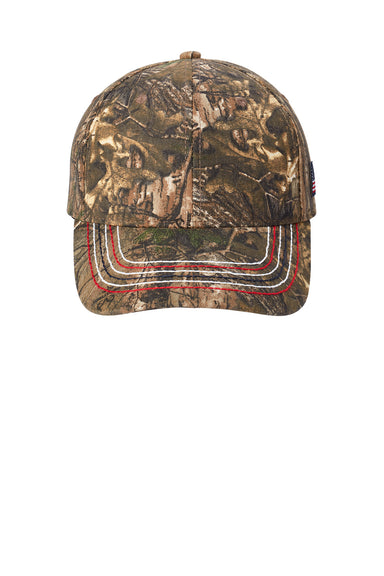 Port & Company C909 Mens Adjustable Hat Realtree Xtra Camo Flat Front