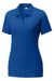 Sport-Tek LST550 Womens Competitor Moisture Wicking Short Sleeve Polo Shirt True Royal Blue Flat Front