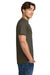 Gildan H000 Mens Hammer Short Sleeve Crewneck T-Shirt Olive Green Model Side