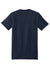 Hanes 5180/518T Mens Beefy-T Short Sleeve Crewneck T-Shirt Heather Navy Blue Flat Back