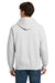 Gildan 12500/G125 Mens DryBlend Moisture Wicking Hooded Sweatshirt Hoodie w/ Pouch Pocket Ash Grey Model Back