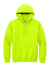 Gildan 12500/G125 Mens DryBlend Moisture Wicking Hooded Sweatshirt Hoodie w/ Pouch Pocket Safety Green Flat Front