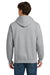 Gildan 12500/G125 Mens DryBlend Moisture Wicking Hooded Sweatshirt Hoodie w/ Pouch Pocket Sport Grey Model Back