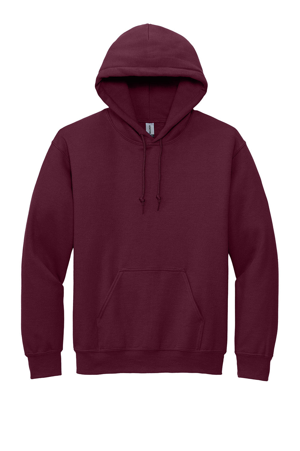 Gildan 12500/G125 Mens DryBlend Moisture Wicking Hooded Sweatshirt Hoodie w/ Pouch Pocket Maroon Flat Front