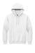 Gildan 12500/G125 Mens DryBlend Moisture Wicking Hooded Sweatshirt Hoodie w/ Pouch Pocket White Flat Front