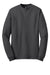 Hanes 5186 Mens Beefy-T Long Sleeve Crewneck T-Shirt Smoke Grey Flat Front