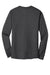 Hanes 5186 Mens Beefy-T Long Sleeve Crewneck T-Shirt Smoke Grey Flat Back