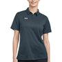 Under Armour Womens Tech Moisture Wicking Short Sleeve Polo Shirt - Stealth Grey - Closeout